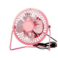 4-Inch Silent USB Mini Fan, 360-Degree Rotating Desk Fan, Summer Cooling, Portable, Notebook - 粉色 - 查看 8