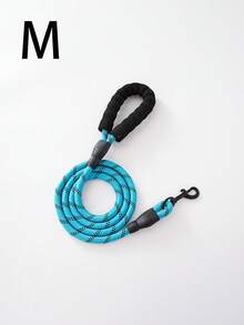 1套黑色猫狗反光牵引绳，宠物遛狗牵引绳，适用于猫狗，2条装 - 黑色 - 查看 12