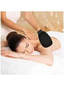 Găng tay tẩy tế bào chết hai mặt, găng tay tẩy tế bào chết sâu, phù hợp cho cả nam và nữ, găng tay tắm tẩy tế bào chết (màu đen) - màu đen - Xem 5