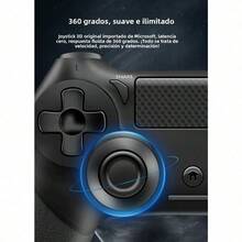 Large Wireless Gamepad, P4 Gamepad, Simulated Six-Axis Vibration With Light, P4 Computer Gamepad - Steel Black - View 5