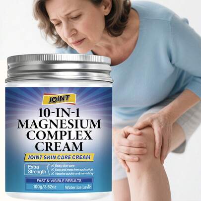 72-Hour Deep Moisturizing Magnesium Joint & Muscle Massage Cream, Containing Collagen, Retinol, Hyaluronic Acid, Magnesium, Niacinamide And Other Ingredients, Easily Absorbed Non-Greasy, Convenient Packaging For Portability, Essential For Daily Skincare, Suitable For Feet, Legs, Hands And Joints