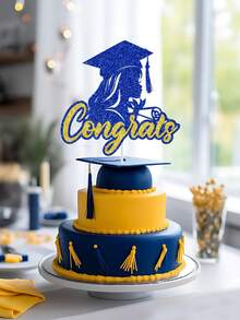 1PC Graduation Cake Topper For Girls Class Of 2026 Congrats Grad Party Decoration Cupcake Dessert Topper Supplies - 1 - View 7