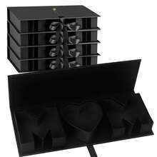 Schwarze MOM Geschenkbox 55,5 x 19 x 6,6 cm, leere Buchstabenförmige Blumenbox für Muttertag, Geburtstag, Jahrestag, Rosen-Arrangements und Blumengeschenke - Übersicht 19