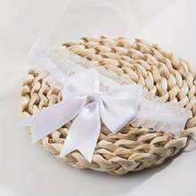 Dây đeo tất ren trắng gợi cảm cho nữ, mặt dây chuyền hình nhẫn đeo đùi thanh lịch cho cô dâu, phụ kiện dây đeo thắt lưng cưới cho cô dâu. - Nhiều màu - Xem 12