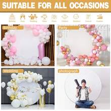 Customized Graduation Ceremony Arch Cover, Polyester Elastic Arch Cover For Wedding And Adult Ceremony Decoration, DIY Party Wedding Backdrop Accessories - Multicolor - View 10