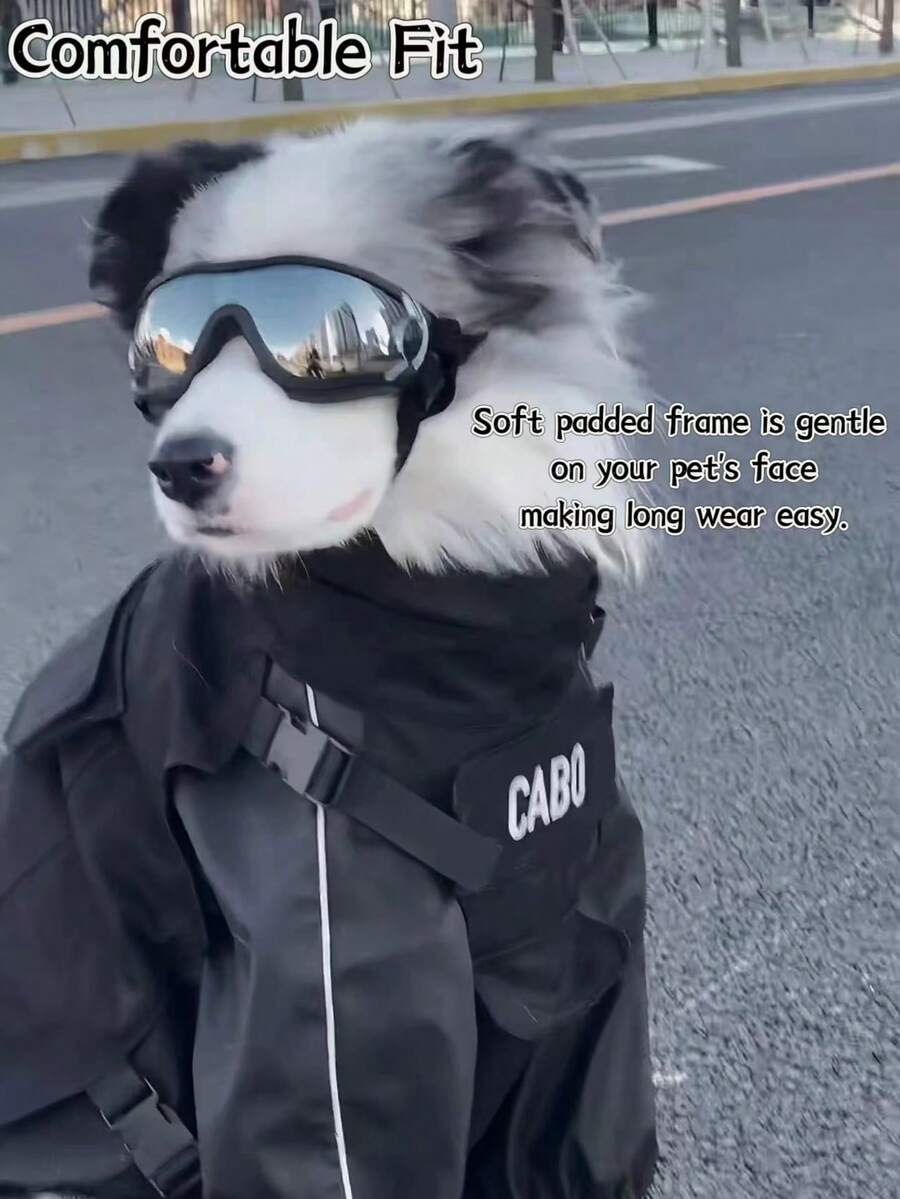Gafas de sol ajustables con protección UV para perros medianos/grandes, accesorios de moda para mascotas para actividades al aire libre