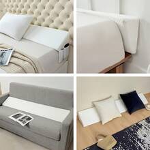 A Triangular Pillow With A Wedge Shape That Fills The 0-7 Inch Space Between Your Headboard And Mattress Or Wall, Alleviating Pressure On The Head, Neck, And Back. It'S Ideal For Sleeping And Reading - White - View 7
