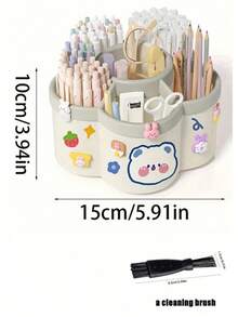 Bộ hộp đựng đồ dùng văn phòng phẩm xoay 360 độ - Hộp đựng đồ dùng văn phòng phẩm đa năng dễ thương với dung lượng lớn - Hộp đựng bút và dụng cụ vẽ tròn bằng nhựa PP với chức năng xoay đặc biệt, phù hợp cho văn phòng, trường học và nhà. - Nhiều màu - Xem 9