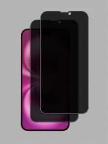 Bộ 2 miếng dán màn hình cường lực chống nhìn trộm, tương thích với các thiết bị Apple, chống trầy xước, chống va đập, lớp phủ chống dầu, cảm ứng mượt mà, phù hợp với các dòng máy Apple X/XR/11/12/13/14/15/16/16Plus/16Pro/16ProMax/16e/17/17 Air/17 Pro/17 Pro Max/17e. - màu đen - Xem 29