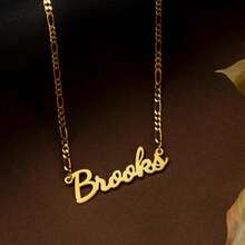 Personalized Name Necklace With Figaro Chain, Handmade Jewelry, Personalized Christmas Gift For Teenager - Multicolor - View 6