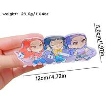 Hasbro 1 chiếc kẹp tóc acrylic hình phù thủy, thích hợp cho nữ giới để tạo kiểu tóc. - Xem 14