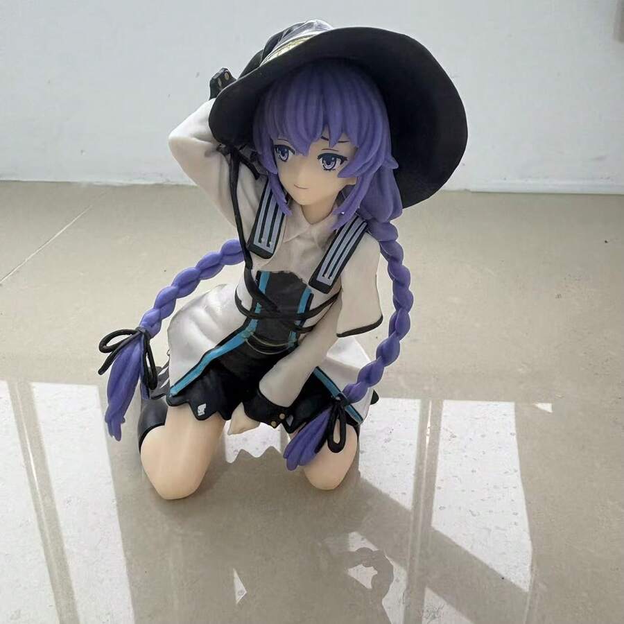 Estatua de anime de alta calidad y encantadora de una persona arrodillada - Coleccionable duradero de PVC, adecuado para decoración de dormitorio y automóvil, regalo único para amantes del anime