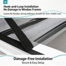 Summer Mosquito-Proof Window Screen, Replaceable DIY Window Screen, Easy And Quick To Install, Fiberglass Window Screen Kit,Mosquito And Insect Repellent, Suitable For Resting And Office Spaces - A - View 9