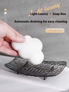 极简冰川图案皂碟，透明皂托，浴室通用皂盒 - 彩色 - 查看 9