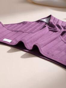 Quần lót nữ cỡ lớn bằng cotton co giãn nâng mông, định hình bụng, cạp trung, gợi cảm, thoải mái, thoáng khí, thích hợp mặc hàng ngày, chơi thể thao, tập yoga. - Màu tím - Xem 8