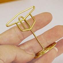 10pcs/5pcs/1pc Graduation Cap Table Number Place Holder, Graduation Cap Display Clip, Multifunctional Gold Graduation Cap Business Card Holder And Memo Clip, Suitable For Graduation Party, Wedding, Birthday Party - Multifunctional Photo/Image/Business Card Desktop Display Stand With Stable Base, Elegant Cap-Shaped Central Decor For Desktop - View 2