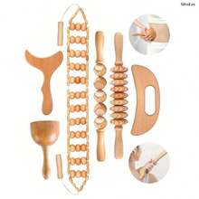 SilvaLex Wooden Massage Tool, Full Body Massager, Hand Massager, Leg Massager, Shoulder Massager, Back Massager, Waist Massager, Body Relaxation Tool, Suitable For Home Use, Can Be Given As A Gift To Family, Friends, Classmates, Or Girlfriend - Apricot - View 3