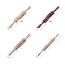 Wooden Handheld Roller Trigger Point Massage Stick, Fascia Massage Stick, Full Body Workout Tool: Body Therapy Massager, Muscle Abdominal Relief Tool, Muscle Roller Stick, Fascia Stick, Cellulite Massage Tool, Massage Stick, Leg Cellulite Remover - A - View 9