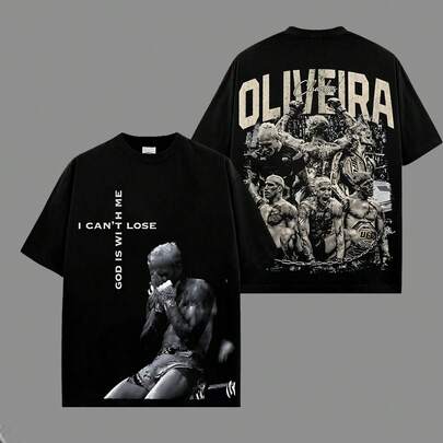 UFC Brazin Charles Oliveira - Do Bronx Camiseta gráfica de algodón lavado vintage, camisetas gráficas, camiseta de talla grande – El regalo notorio, regalo para fanáticos, camiseta 67