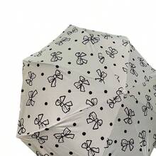 Bowknot Series Minimalist Fashion 8-Bone Black Coating UV Protection Folding Umbrella, Suitable For Sunny And Rainy Days,Outdoor,Garden,Travel Essentials - Bow - View 7