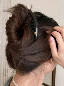 3 pièces Accessoires pour cheveux en forme de croissant de style rétro haut de gamme, pour coiffer les côtés, outil de coiffure pour chignon décontracté, peigne démêlant 7 dents 2026 nouveau, pince à cheveux haut de gamme pour l'occiput, peigne inverse pour chignon, pince à cheveux, épingle à cheveux, bâtonnet à cheveux, cadeau de vacances parfait - Multicolore - Voir 5