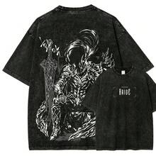 Camiseta Unisex Berserk con Efecto Lavado1 - Negro - Ver 5