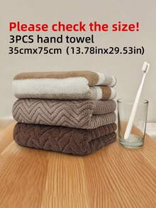 三件套浴巾 - 提花织造浴室毛巾 - 70x140厘米/27.55x55.11英寸 - 柔软吸水,速干,带挂环,适用于浴室、水疗中心、酒店、泳池、海滩、健身房等场所。 - 35x75厘米/13.78x29.53英寸 - 彩色 - 查看 19