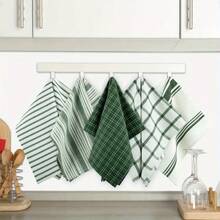 10 Pack 100% Cotton Kitchen Towels - Flat Weave, Absorbent & Durable Dish Towels For Cooking, Cleaning & Drying - Perfect For Christmas & Holiday Kitchens - 紅色的 - 查看 2
