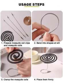 360° Flexible Dual-Head Alligator Clips | Summer Essential Mosquito Coil Holder, Price Tag Clip, Note & Photo Stand | Multipurpose Metal Clips, Suitable For Home And Retail Display (7.1/11 Inches) - View 8