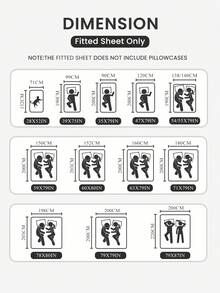 1件印花床笠，柔软、防皱、透气，适用于9英寸床垫，适合各种床型，卧室装饰，床上用品，蓬松舒适，女士礼物，大号/特大号，可机洗，通过Oeko-Tex认证 - 彩色 - 查看 4