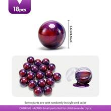 儿童DIY史莱姆，超弹力不粘手的史莱姆粘土，独立球形包装，是理想的工艺品、感官玩具、派对礼物和儿童奖品，也是开学必备品。 - 彩色 - 查看 17