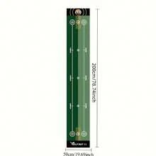 1 pièce Tapis de pratique de golf portable, tapis d'entraînement vert antidérapant et lavable avec système de pointage cible, outil d'assistance à l'entraînement au swing de golf en polyester pour une utilisation intérieure/extérieure, convient pour la maison, le bureau, le jardin, le balcon et la pratique au jardin, tapis d'entraînement de golf compact et léger pour la détection du swing, la pratique du coup et du putting, équipement d'entraînement de golf durable pour les débutants, les golfeurs et la pratique quotidienne afin d'améliorer les compétences de golf n'importe où et n'importe quand - Multicolore - Voir 5