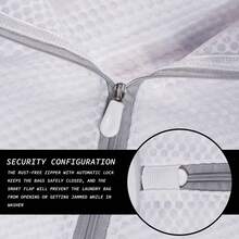 Mesh Fabric Laundry Bag Delicate Wash Bag For Bra Lingerie Hosiery Zipper Protector Bag Washing Machine Use Travel Storage Organizer Home Necessary - Xem 8