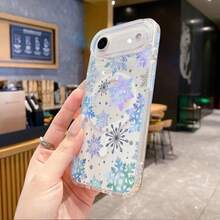 Phone Case - Magnetic Case With A Glittery Snowflake Design, Designed For Various  Models, Including The Latest Pro And Plus Versions. This Full-Coverage Protective Case With A Cartoon Design Is Both Practical And Stylish. - 灰色 - 查看 7