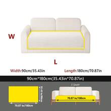 1PC Modern Minimalist Flannel Straight Stripe Sofa Cushion, Pet-Friendly 1-4 Seater Modular Sofa Protector, Suitable For Living Room, Bedroom, Study Decor, Machine-Washable Sofa Slipcover. - Multicolor - View 20