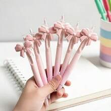 10 piezas Bolígrafos con lazo, Diseño lindo de lazo rosa, Recuerdos de fiesta, Bolígrafos de regalo, Suministros de fiesta - Multicolor - Ver 10