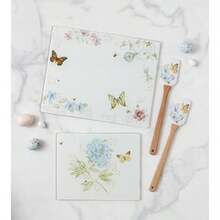 Lenox - Tabla de preparación de prado de mariposas vidrio tamaño pequeño - Pequeo - Ver 5
