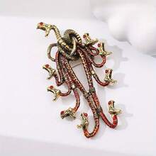 Heavy-Craft Hydra Vintage Brooch Horror Animal Commemorative Zodiac Year Of The Snake Pin Sweater Outerwear Cute Decoration - 04 - Xem 10