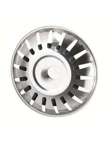 Stainless Steel Kitchen Sink Strainer And Drain Stopper - Polished Drain Stopper With Hair Catcher, Suitable For Bathroom And Kitchen Drain Protection - Multicolor - View 4