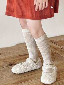 1 Pasang Kaos Kaki Anak Warna Polos Setinggi Betis, Cocok Untuk Anak Laki-Laki dan Perempuan, Pemakaian Sehari-hari, Musim Semi/Musim Gugur - MultiWarna - View 6