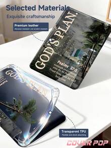 城市建筑与标语图案平板电脑保护套，兼容 iPad Air 11 英寸 M3 2025 / M2 2024、Air 第五代 2022、(A16) 11 英寸第十一代 2025，兼容三星 Galaxy Tab、Kindle Paperwhite 第十二代 2024，透明背壳，时尚图案保护套，支持自动睡眠/唤醒功能，气囊保护，适合作为礼物和办公用品。 - 彩色 - 查看 10