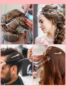 30 chiếc kẹp tóc chuyên nghiệp dùng trong salon, kẹp tóc kim loại uốn xoăn, kẹp tạo độ phồng chân tóc, dụng cụ tự làm tóc, phụ kiện tóc, đồ trang điểm cần thiết, kẹp tóc không tạo nếp, dụng cụ tạo kiểu tóc. - Nhiều màu - Xem 3