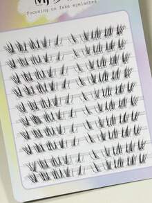 100 sợi mi giả cong hình râu mèo, dày dặn, làm thủ công, tạo cảm giác như được cấy ghép tự nhiên, rối nhẹ. - B - Xem 8