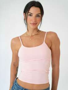 Women Tank Tops & Camis - Rusty Rose - View 3