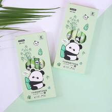 Bộ 6 bút bi rút chất lượng cao hình gấu trúc và tre dễ thương, thiết kế tối giản, viết trơn tru, phù hợp cho bé gái [Mực đen] - A - Xem 5