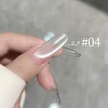 MIANEL GEL Sơn móng tay gel mắt mèo hạt thủy tinh trắng 10ml mùa xuân 2026, sơn móng tay gel mắt mèo pha lê hình bóng đèn trăng trắng, dụng cụ làm móng, nghệ thuật vẽ móng váy cưới trắng, sơn móng tay siêu trắng chuyên dụng cho salon, quà tặng ngày Valentine cho các cô gái. - Nhiều màu - Xem 8