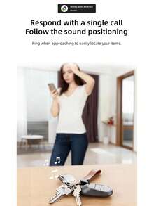 智能蓝牙追踪器，带查找中心 – 全球定位，无需 SIM 卡，365 天待机，兼容安卓系统 - 彩色 - 查看 6