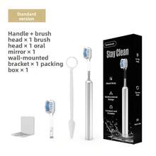 New Portable Soft Hair Multifunctional Manual Toothbrush Non-Slip Metal Toothbrush Necessary For Home Travel Clean And Easy To Wash Without Dirt - L7 Toothbrush Standard Edition + 1 Brush Head + 1 Stand - View 1