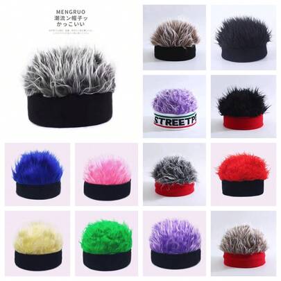 1 chiếc mũ len không vành kiểu dáng unisex, phong cách đường phố cổ điển Hàn Quốc, mũ ngộ nghĩnh không vành.
