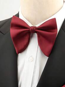 1pc Men's Premium Ox Horn Bow Tie, Suitable For Weddings, Holiday Parties, High-End Suit Accessory Gift,Accessories,Festival - Multicolor - View 9
